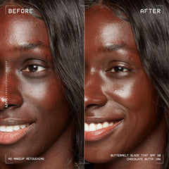 NYX Buttermelt dispensing pump demonstrating easy controlled application benefit