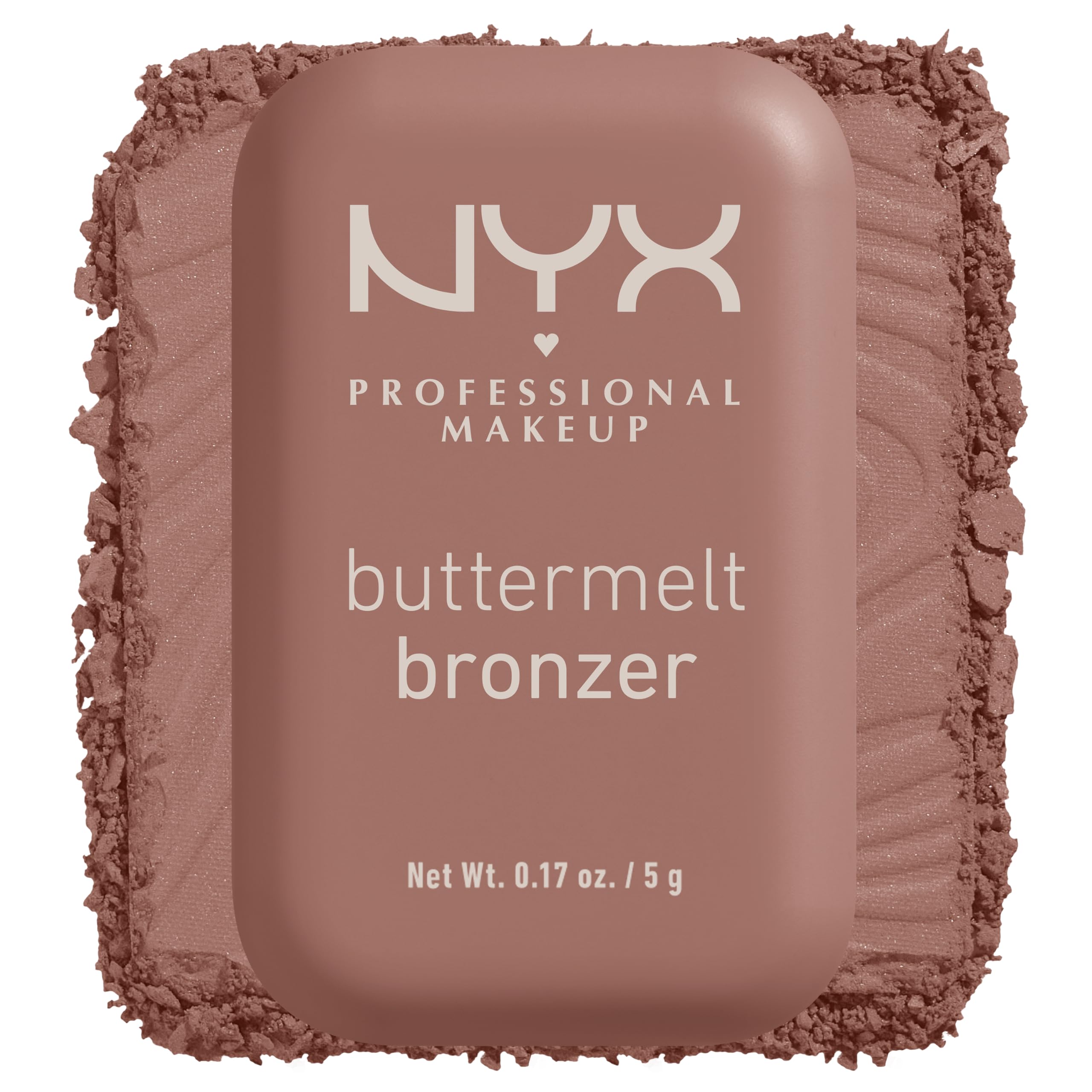 NYX PROFESSIONAL MAKEUP front packaging showing compact and shade name, clear product ID and appeal