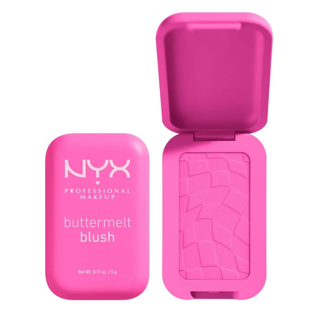 NYX PROFESSIONAL MAKEUP front pan showing My Butta Half shade and compact design