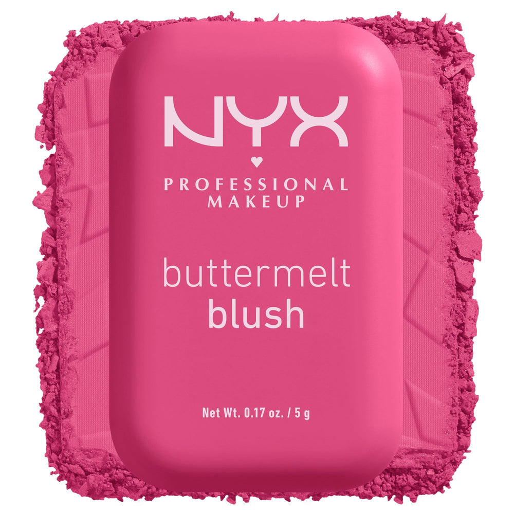 NYX Buttermelt front pan view showing shade and compact, easy color choice