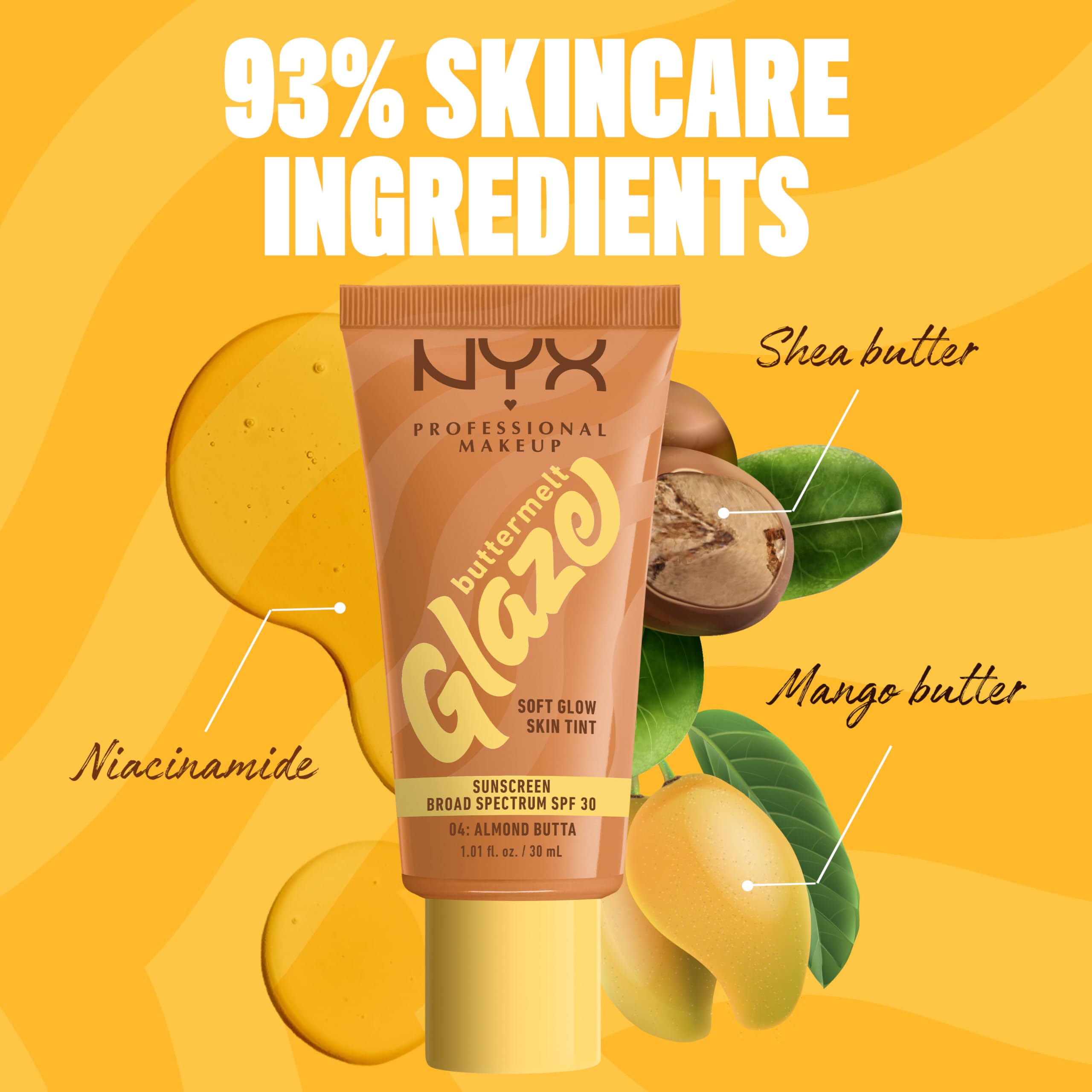 NYX PROFESSIONAL MAKEUP tube beside a coin to show compact travel-friendly size