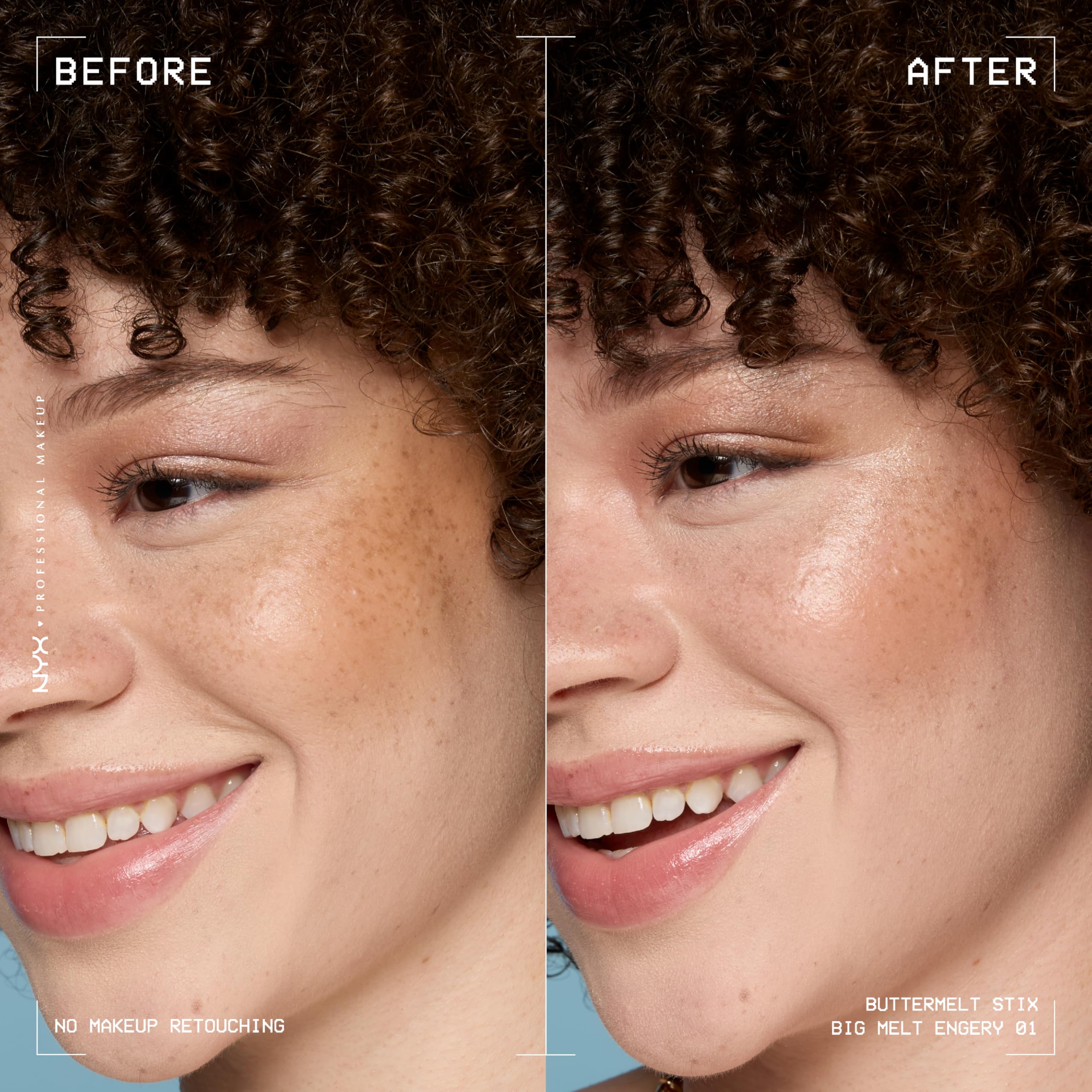 NYX PROFESSIONAL MAKEUP close-up texture of glazy surface demonstrating smooth, non-greasy finish