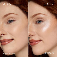 NYX PROFESSIONAL MAKEUP swatch stripe of Buttermelt texture showing sheer glaze and blendable finish