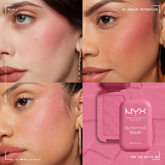 NYX label close-up showing ingredient butters for skin-conditioning benefit