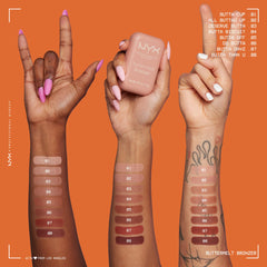 NYX PROFESSIONAL MAKEUP lifestyle model with bronzed skin for natural warmth