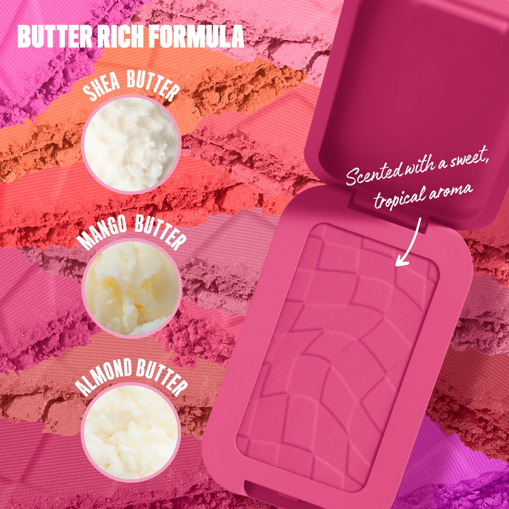 NYX Buttermelt packaging side label showing vegan and cruelty-free badge