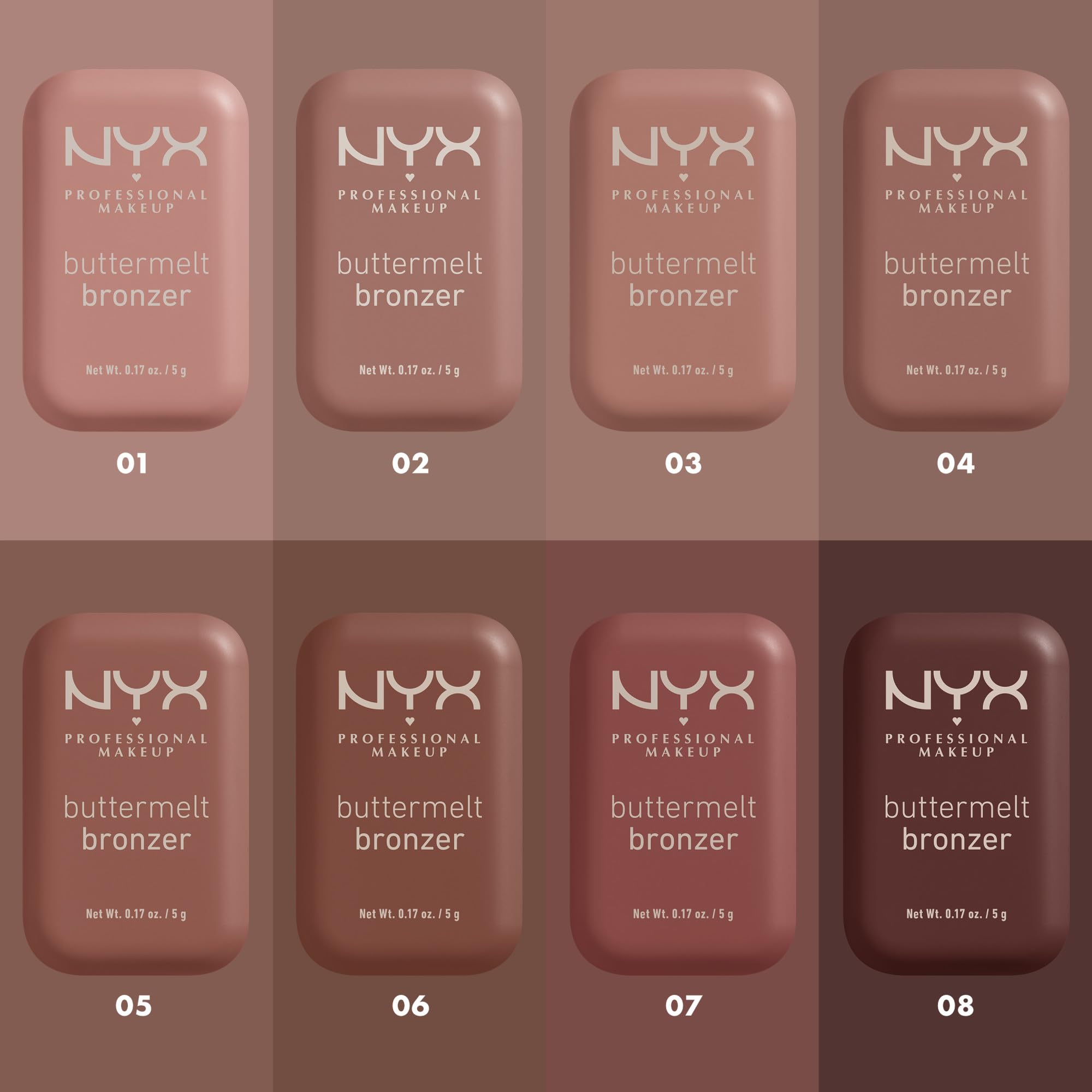 NYX PROFESSIONAL MAKEUP single pan showing Deserve Butta light-medium cool tone