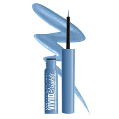 NYX PROFESSIONAL MAKEUP front packaging showing cobalt blue liner and benefit of bold color