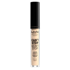 NYX PROFESSIONAL MAKEUP concealer worn on model showing brightened, contoured complexion