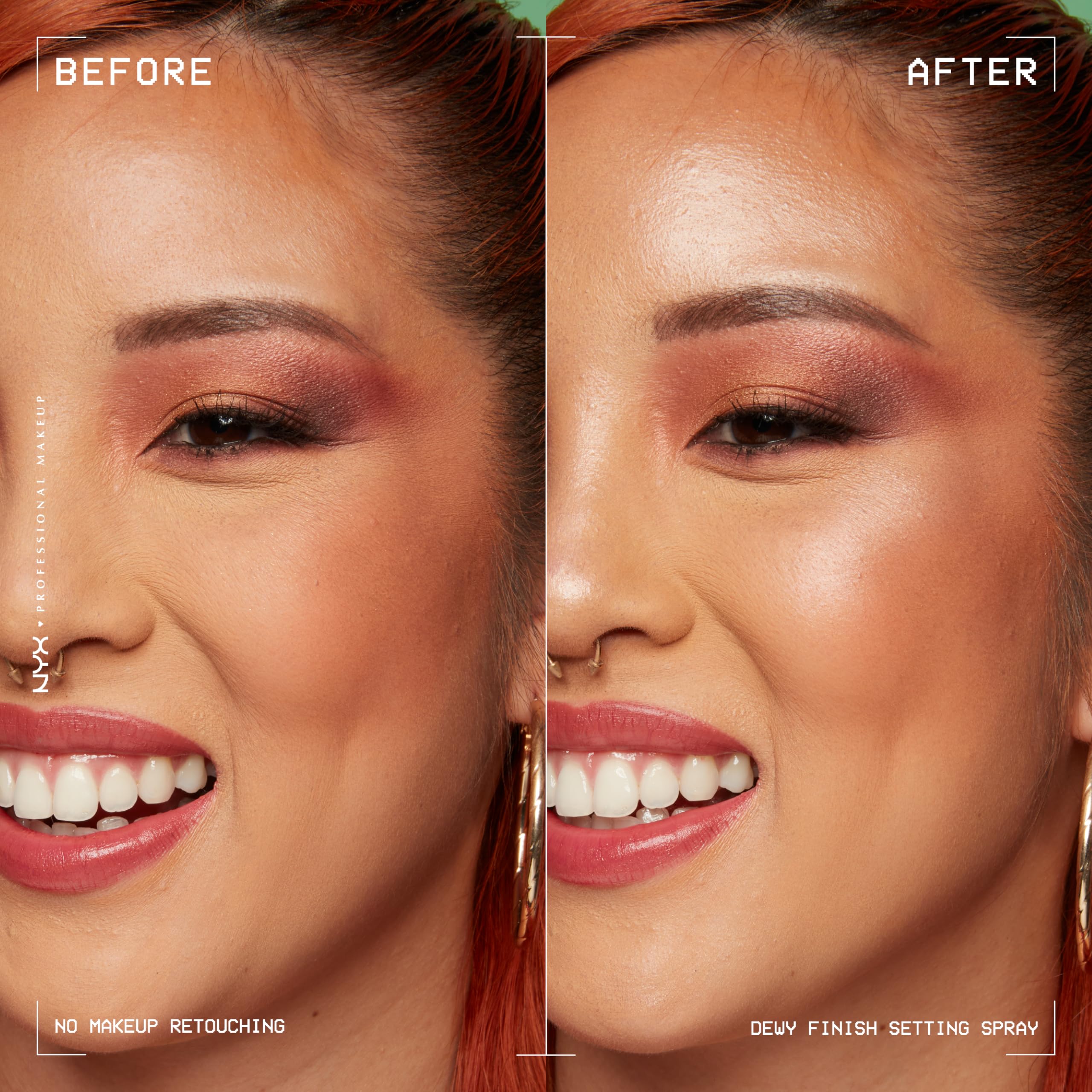 NYX PROFESSIONAL MAKEUP droplet on skin showing dewy texture benefit