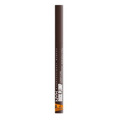 NYX PROFESSIONAL MAKEUP liner layered under gloss demonstrating intensified plump look