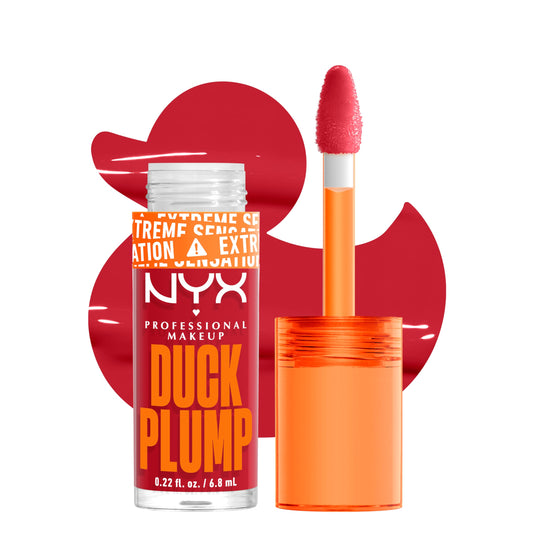 NYX PROFESSIONAL MAKEUP front packaging showing Cherry Spice color and glossy finish benefit