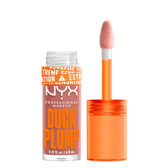 NYX PROFESSIONAL MAKEUP front packaging of Duck Plump gloss shows product and shade, great for shelf display