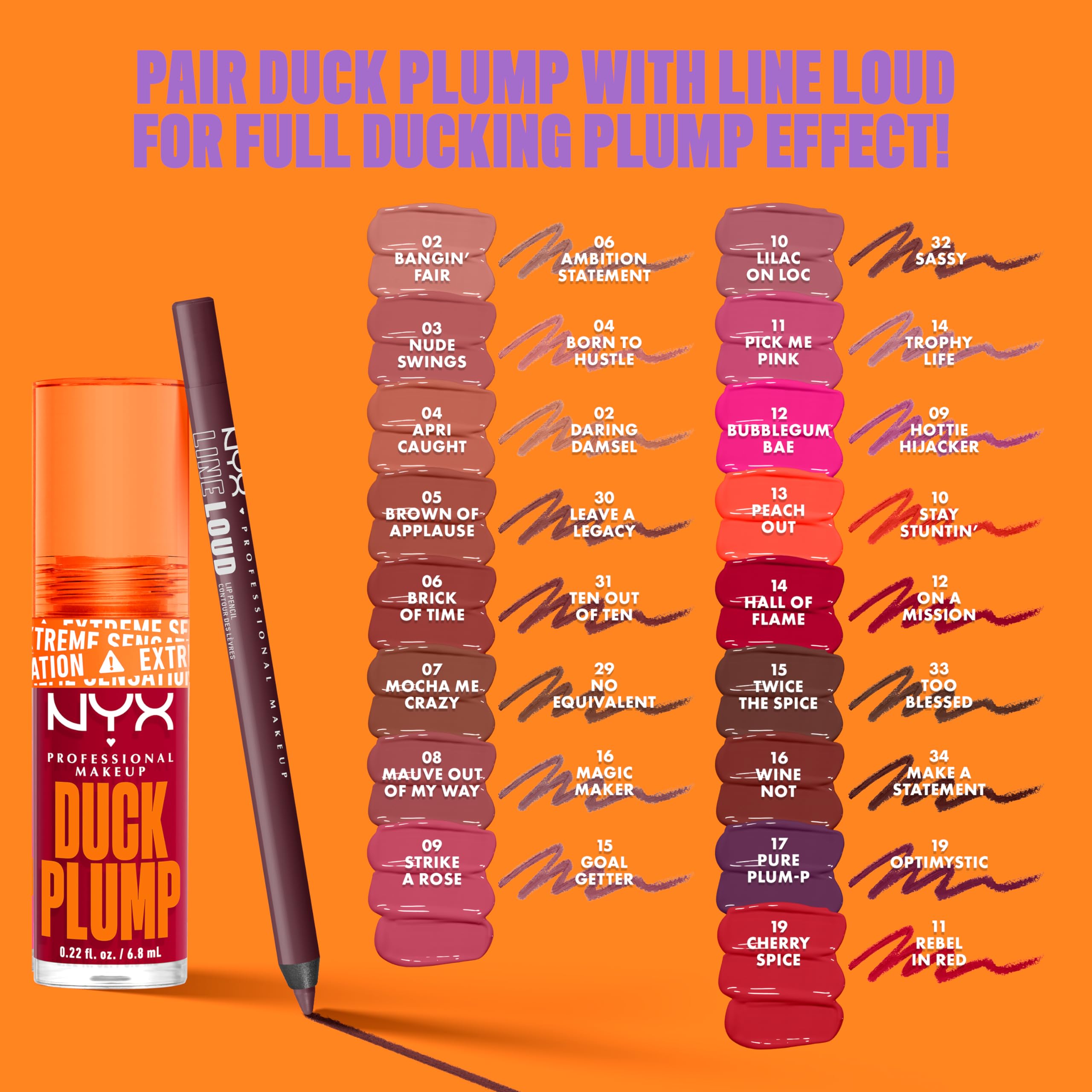 NYX PROFESSIONAL MAKEUP label ingredient panel close-up showing vegan, cruelty-free benefit