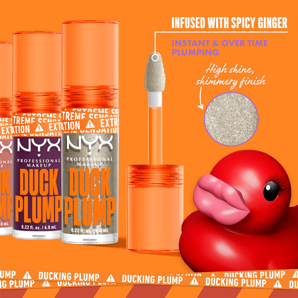 NYX PROFESSIONAL MAKEUP model applying gloss, showcasing wearable everyday glamour