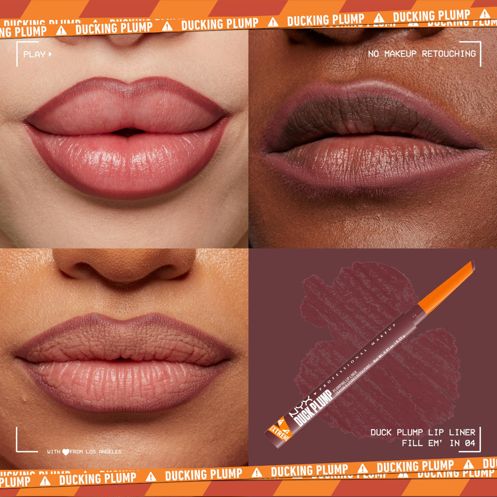NYX PROFESSIONAL MAKEUP lip liner dual-edged tip close-up for precise application