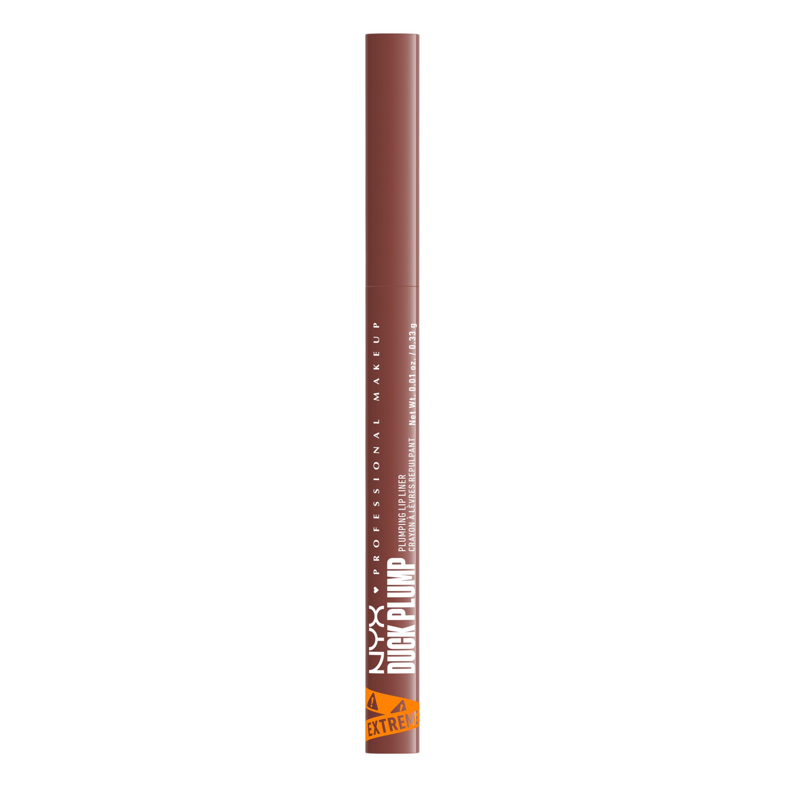 NYX PROFESSIONAL MAKEUP shade swatch on model lips showing natural plumping effect