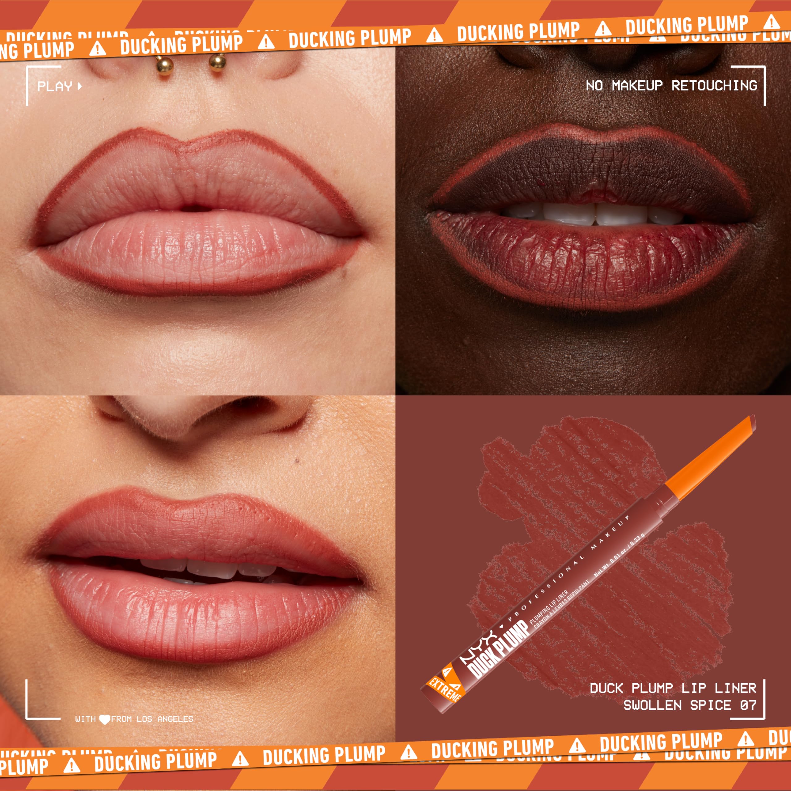 NYX PROFESSIONAL MAKEUP close-up of dual-edged precision tip for accurate lines
