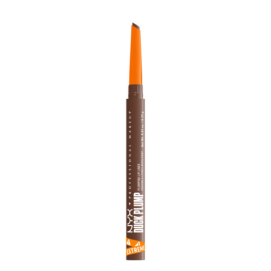 NYX PROFESSIONAL MAKEUP front packaging showing citrus-brown liner and brand trust