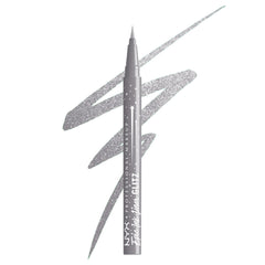 NYX PROFESSIONAL MAKEUP front packaging of Epic Ink Glitz Flashy Flare, clear product view and benefit