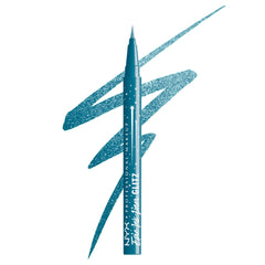 NYX PROFESSIONAL MAKEUP pen front packaging showing teal shimmer and shade name