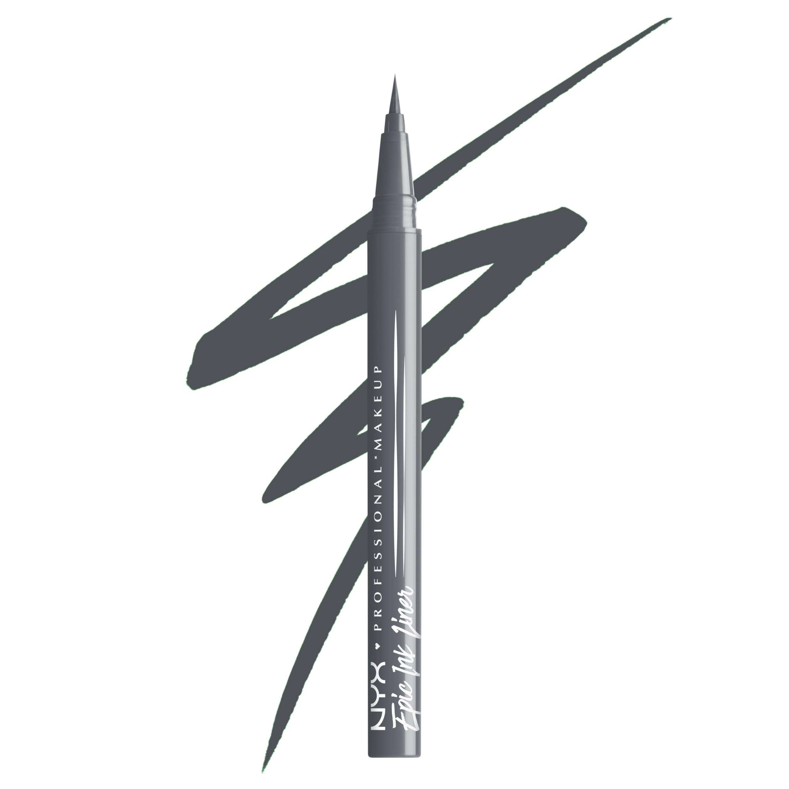 NYX PROFESSIONAL MAKEUP front packaging showing Stone Washed grey and benefit of long wear