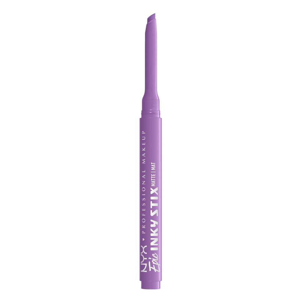 NYX PROFESSIONAL MAKEUP front packaging shows Lavender Link and twist-up benefit