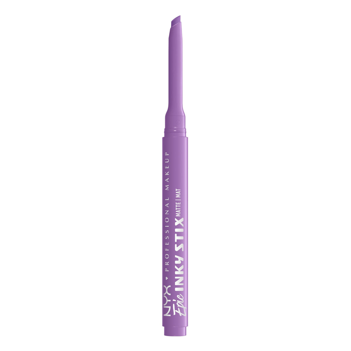 NYX PROFESSIONAL MAKEUP front packaging shows Lavender Link and twist-up benefit