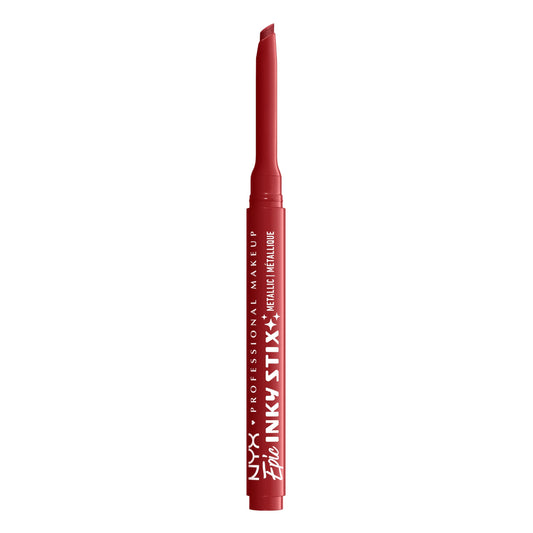 NYX PROFESSIONAL MAKEUP front packaging showing Robotic Red for bold color