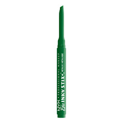 NYX PROFESSIONAL MAKEUP front view of Electric Emerald eyeliner showing product benefit of precise application