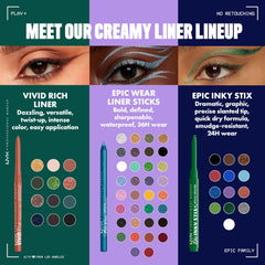 NYX PROFESSIONAL MAKEUP size comparison with brushes illustrating travel-ready