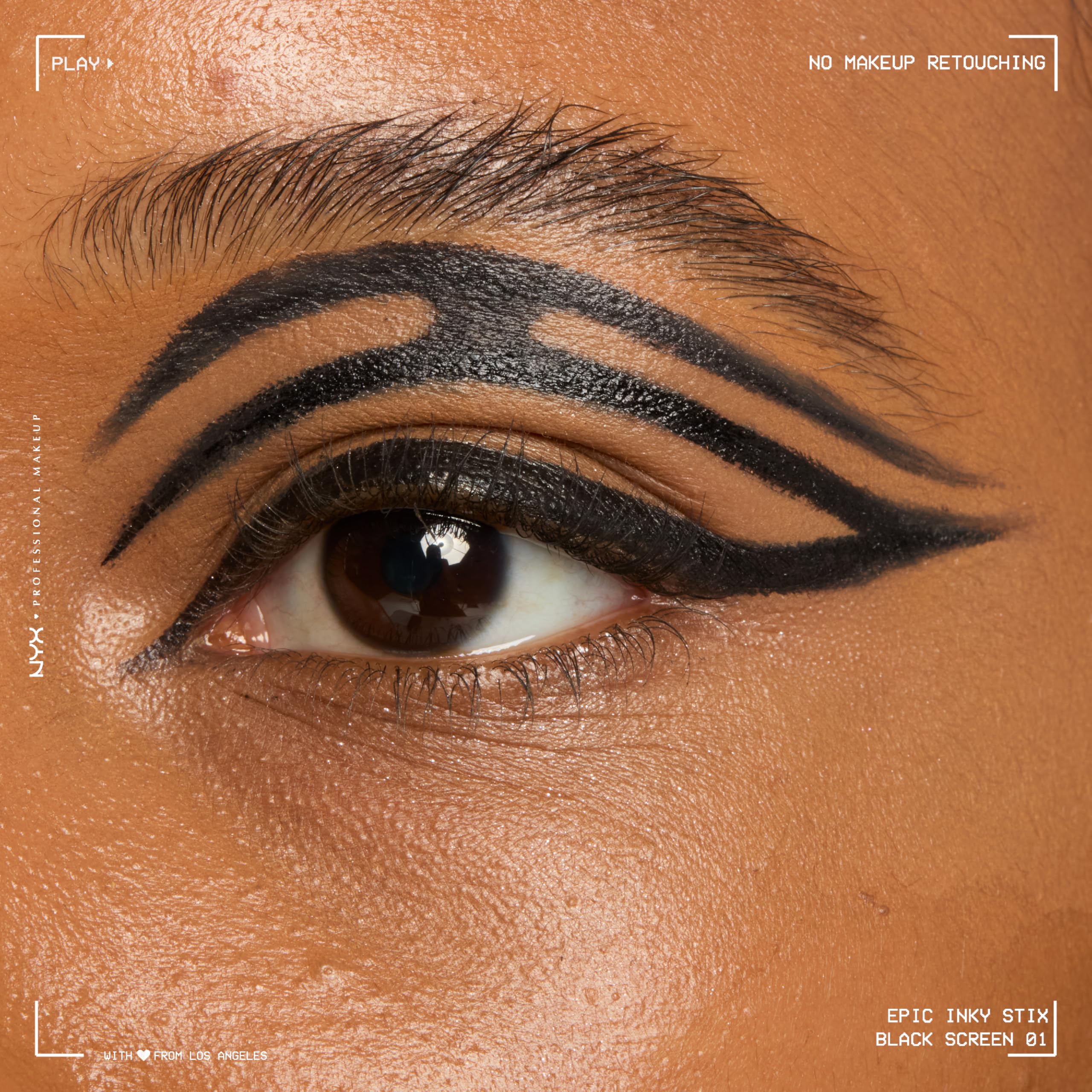 NYX PROFESSIONAL MAKEUP close-up of slanted tip for precise liner control
