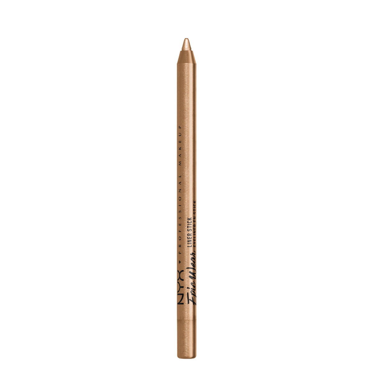 NYX PROFESSIONAL MAKEUP Epic Wear Liner Stick front view showing gold shade and packaging benefit long-lasting color