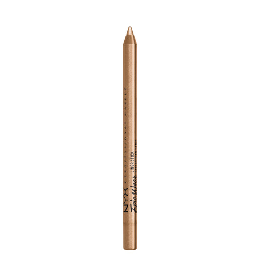 NYX PROFESSIONAL MAKEUP Epic Wear Liner Stick front view showing gold shade and packaging benefit long-lasting color