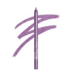 NYX PROFESSIONAL MAKEUP front packaging showing purple liner and brand logo, highlights portability