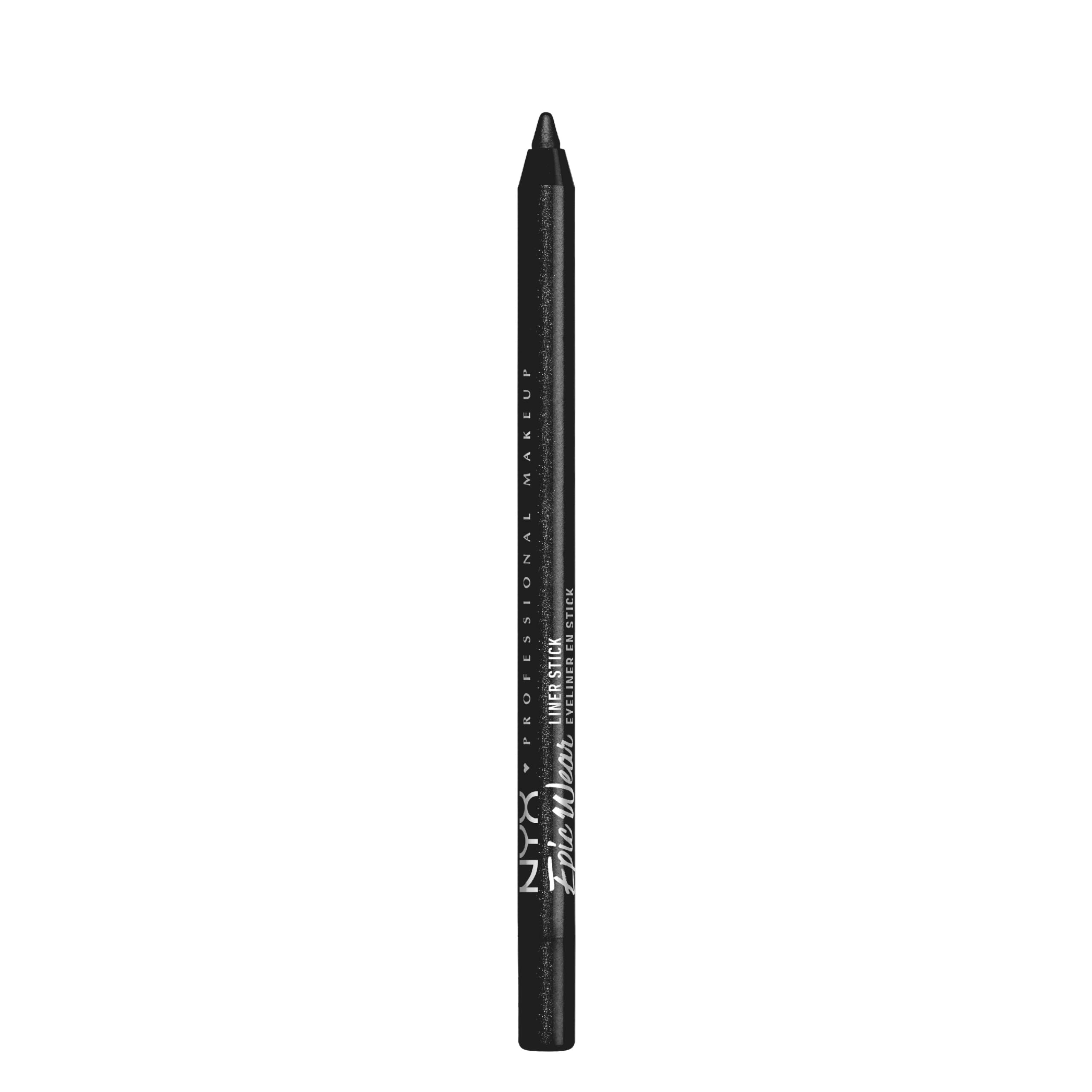 NYX PROFESSIONAL MAKEUP model wearing winged liner showing lasting pigment and defined eye shape