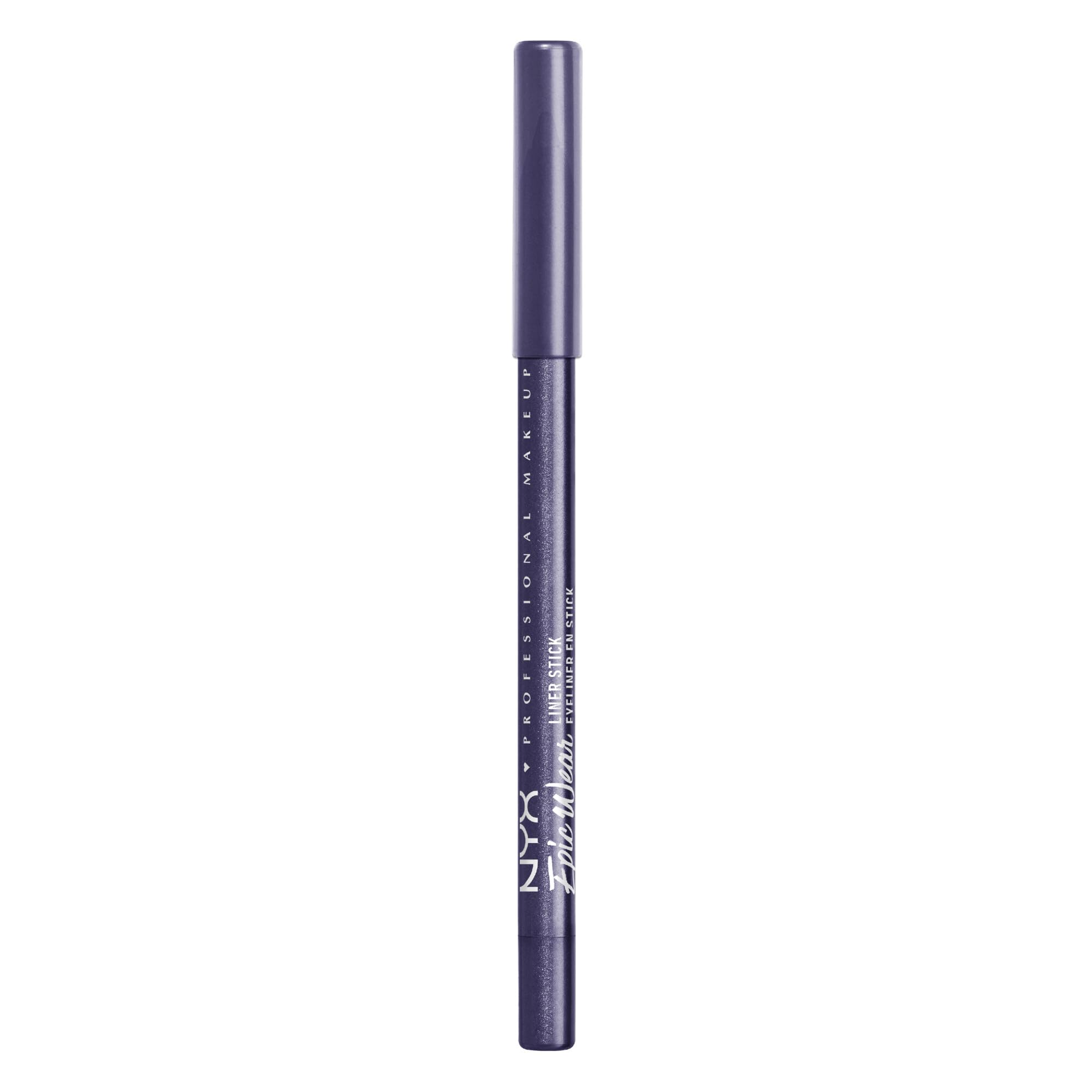 NYX PROFESSIONAL MAKEUP fierce purple winged eyeliner application illustrating sharp lines