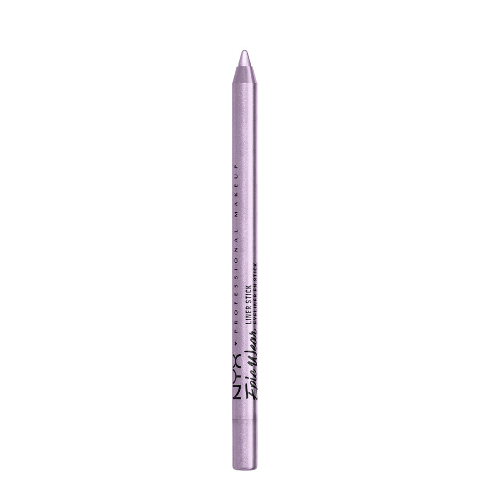 NYX PROFESSIONAL MAKEUP applied winged eyeliner, bold color that enhances eyes