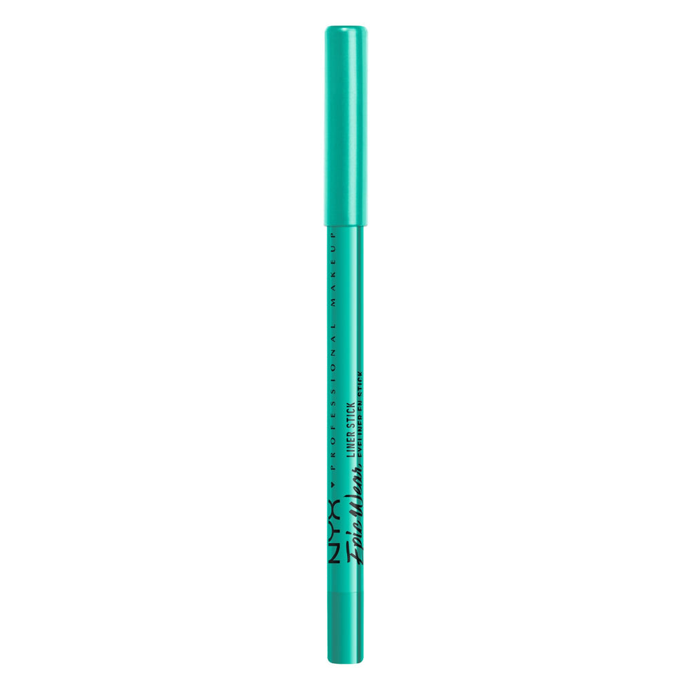 NYX PROFESSIONAL MAKEUP liner beside a coin to show size and travel-friendly convenience