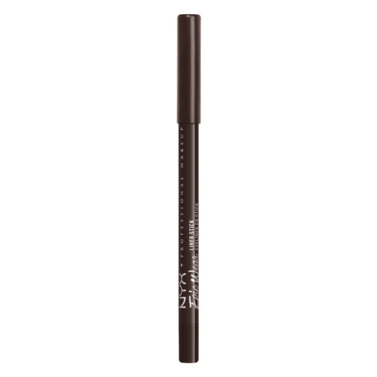 NYX PROFESSIONAL MAKEUP closeup of the liner tip revealing brown shimmer pigment and smooth glide for precise application