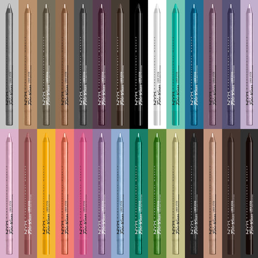 NYX PROFESSIONAL MAKEUP close-up of pencil tip showing creamy texture and precise lines