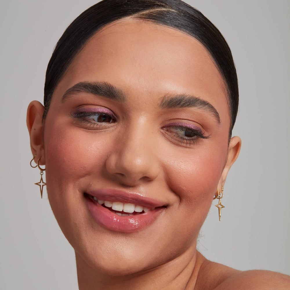 NYX PROFESSIONAL MAKEUP label and packaging showing shade name and finish benefit