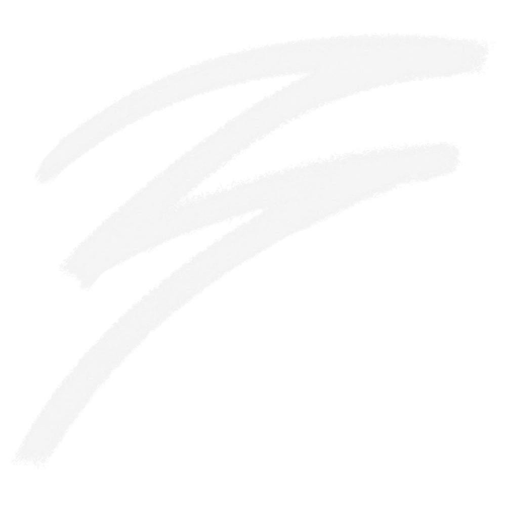 NYX PROFESSIONAL MAKEUP Pure White liner held in hand to show pencil length and size for travel