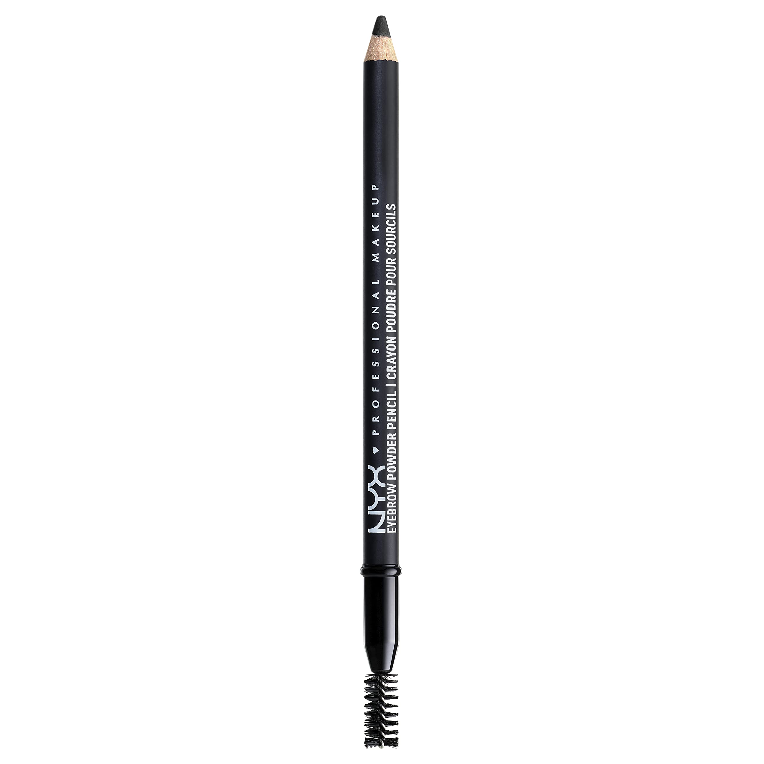 NYX PROFESSIONAL MAKEUP eyebrow powder pencil front view shows sleek packaging and easy application