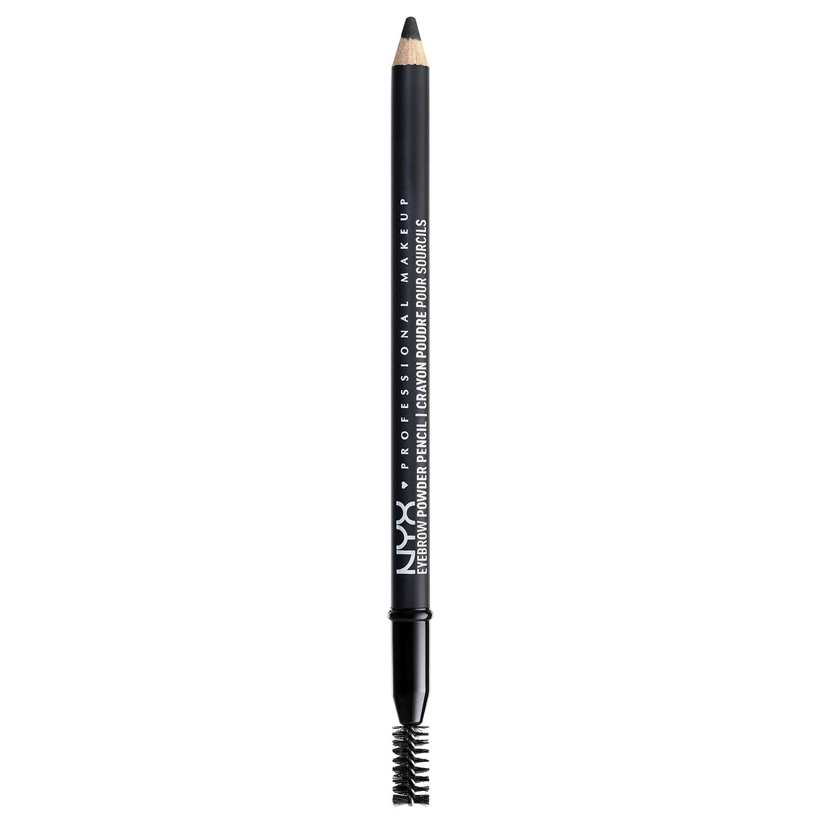 NYX PROFESSIONAL MAKEUP eyebrow powder pencil front view shows sleek packaging and easy application