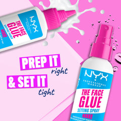 NYX The Face Glue with polyglutamic acid visual emphasizing deep hydration benefit