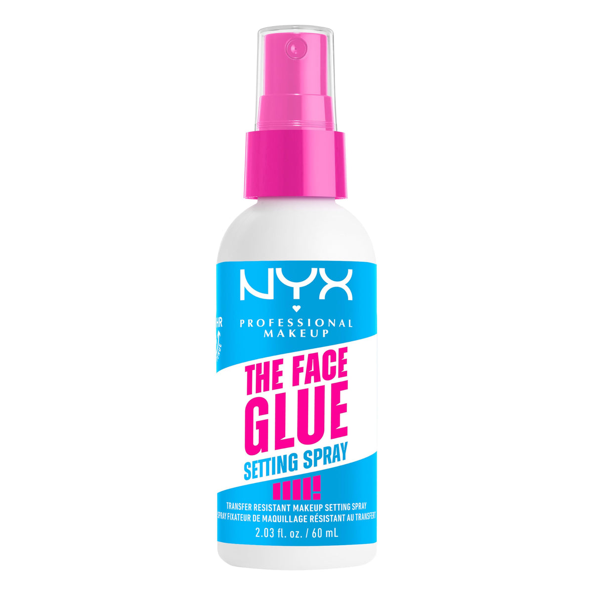 NYX PROFESSIONAL MAKEUP bottle front view showing product benefit of long hold