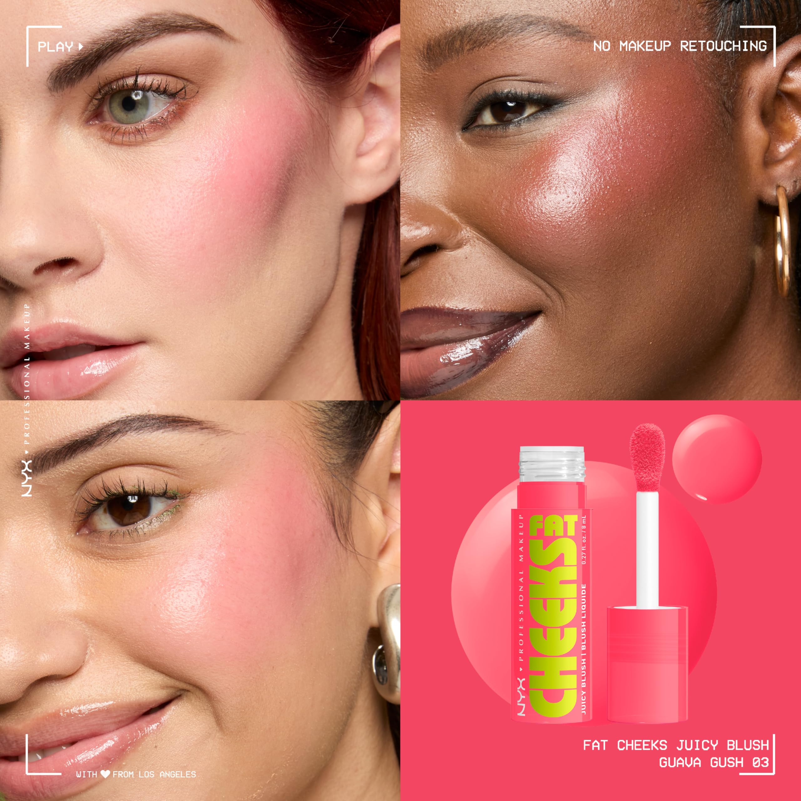 NYX PROFESSIONAL MAKEUP fingertip blending showing effortless application benefit
