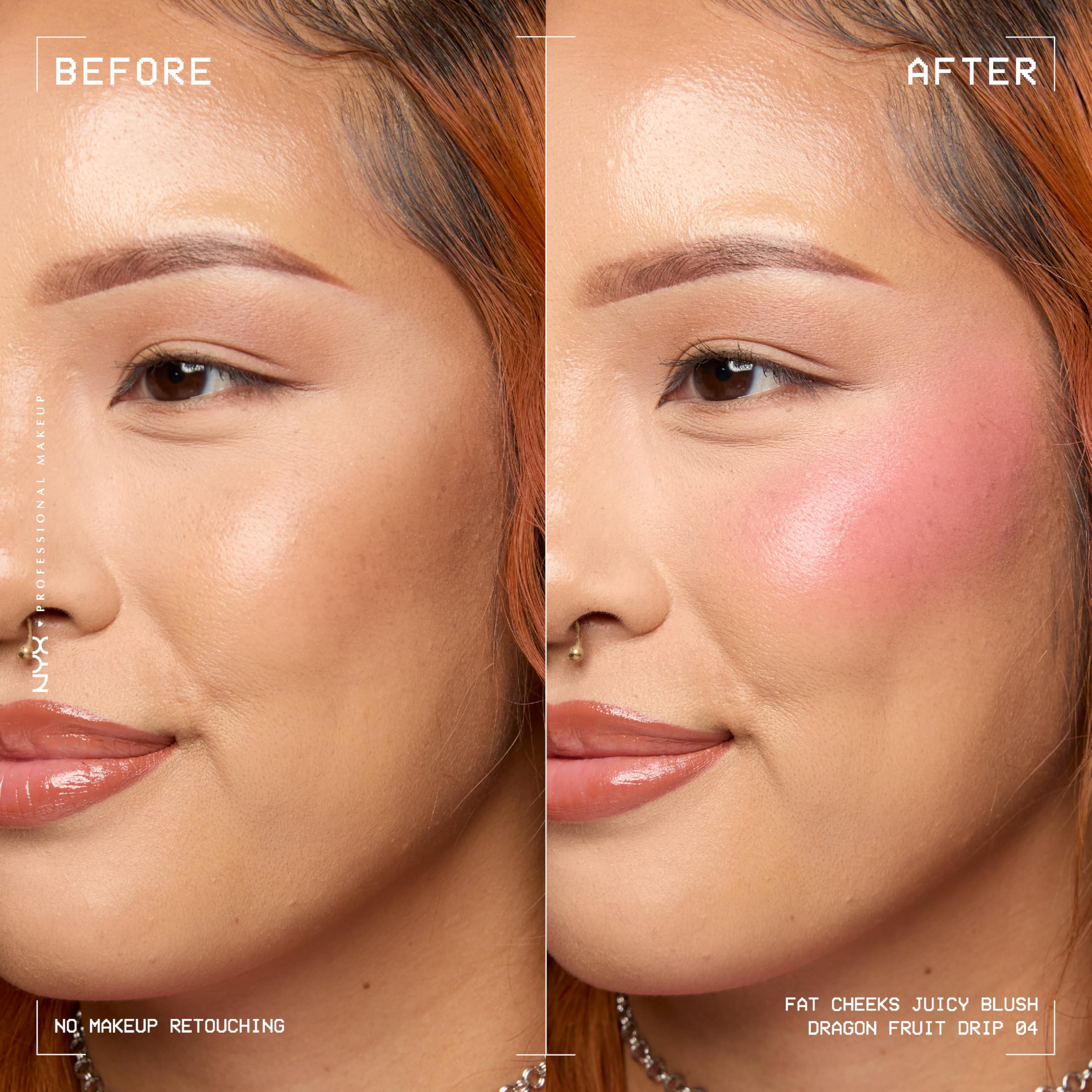 NYX Fat Cheeks applicator detail highlighting wand tip for precise cheek placement