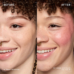 NYX Fat Cheeks texture close-up on dropper showing smooth blendable formula benefit